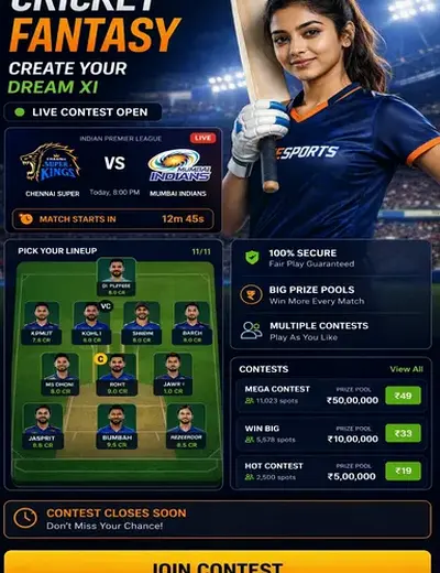 Hero11 (hero11 game) fantasy cricket & matchday visual 3